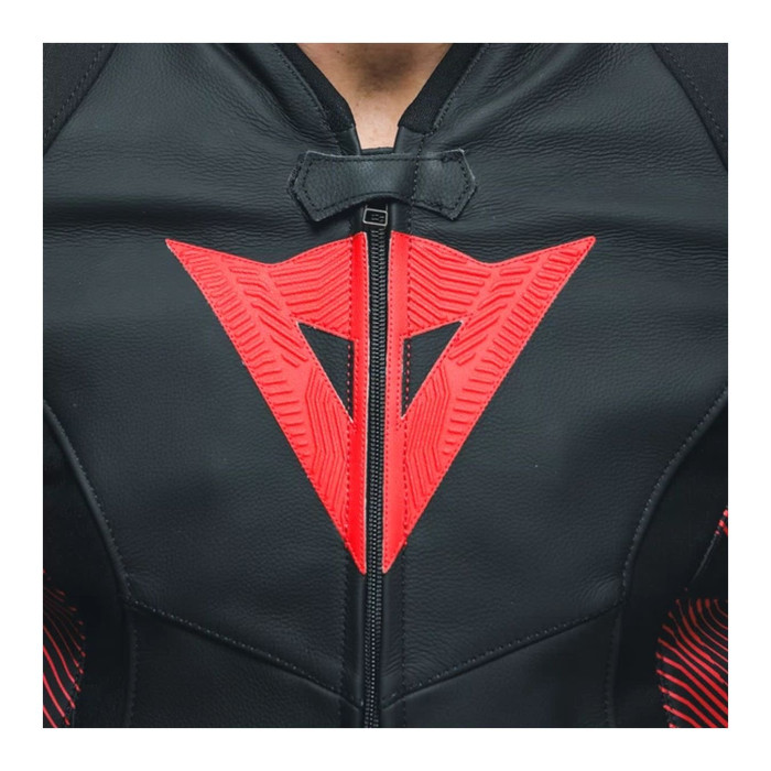 Giacca In Pelle Dainese Avro 5 Black/red-lava/white