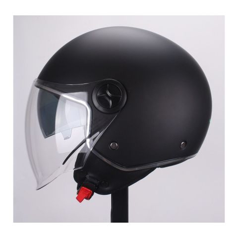 Casco Demi Jet Jfm 500 Con Sunvisor Nero Opaco