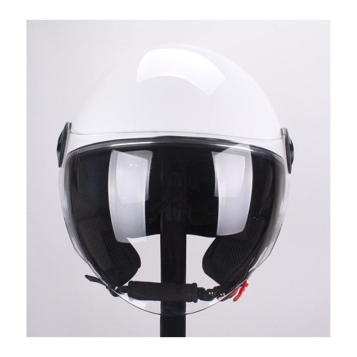 Casco Demi Jet Jfm 500 Con Sunvisor Bianco Perla