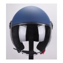 Casco Demi Jet Jfm 500 Con Sunvisor Blu Opaco