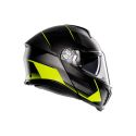 Casco Agv Tourmodular E2206 Multi Perception Matt Black/yel Fluo
