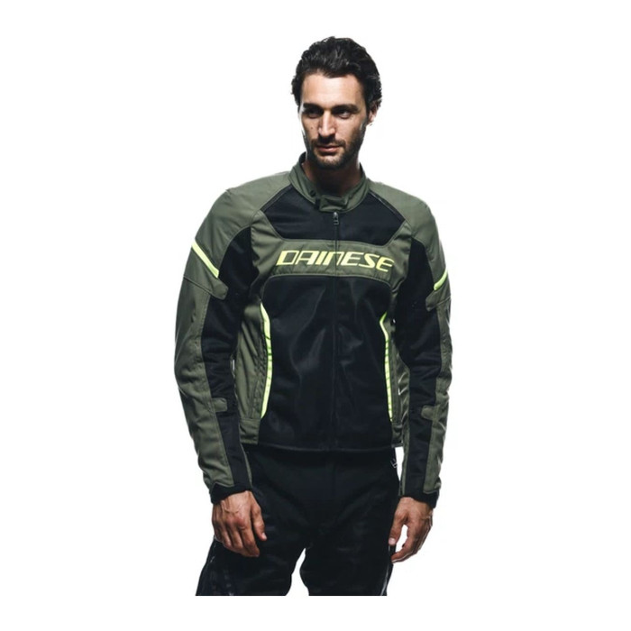 Giacca Estiva Dainese Air Frame 3 Tex Army Green/black/flu