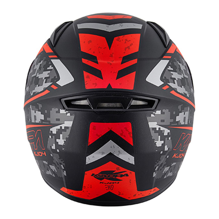 Casco Integrale Bambino Kj04 Evo Prox Nero Opaco / Rosso