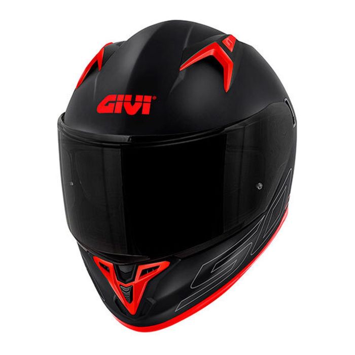 Casco Integrale Givi 509 Solid Nero/argento/rosso
