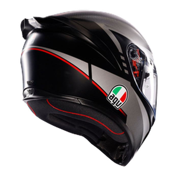 Casco Agv K1 S E2206 Lap Matt Black/grey/red