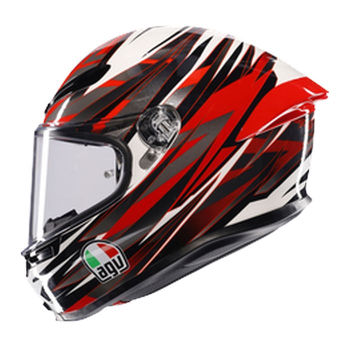 Casco Agv K6 S E2206 Reeval White/red/grey