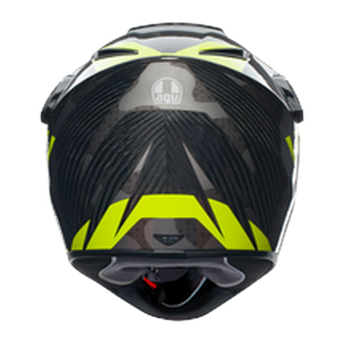 Casco Agv Ax9 E2206 Steppa Carbon/grey/yellow F