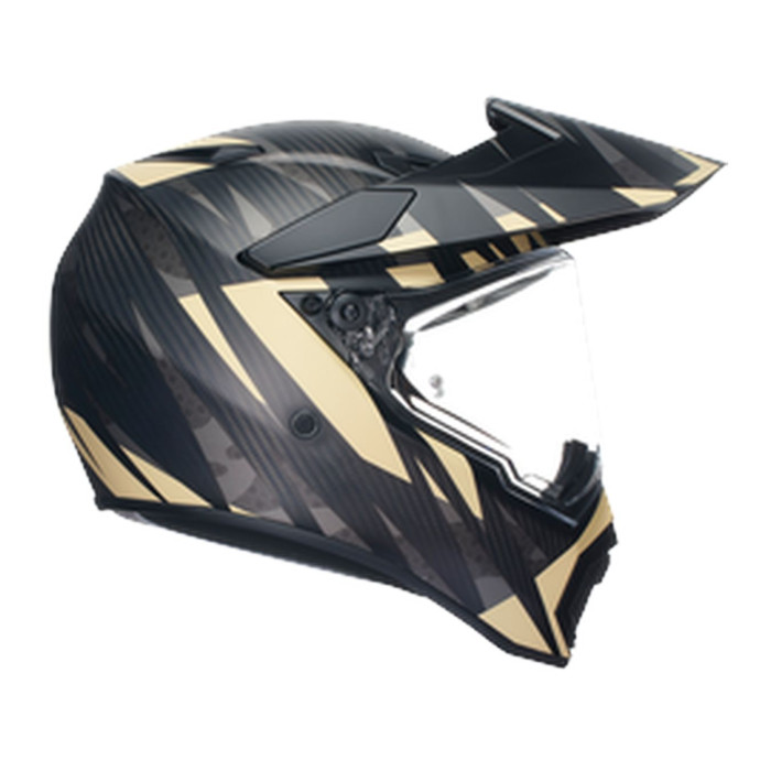 Casco Agv Ax9 E2206 Steppa Matt Carbon/grey/san