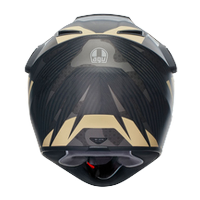 Casco Agv Ax9 E2206 Steppa Matt Carbon/grey/san