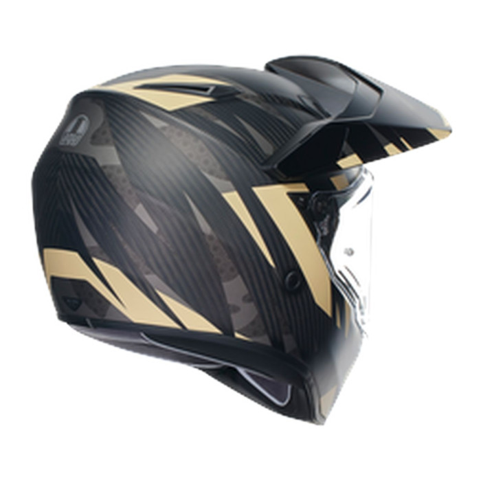 Casco Agv Ax9 E2206 Steppa Matt Carbon/grey/san