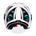 Casco Agv Eteres E2206 Ghepard Matt White/black/gre
