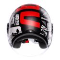 Casco Agv Eteres E2206 History Matt Black/white/red