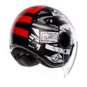 Casco Agv Eteres E2206 History Matt Black/white/red