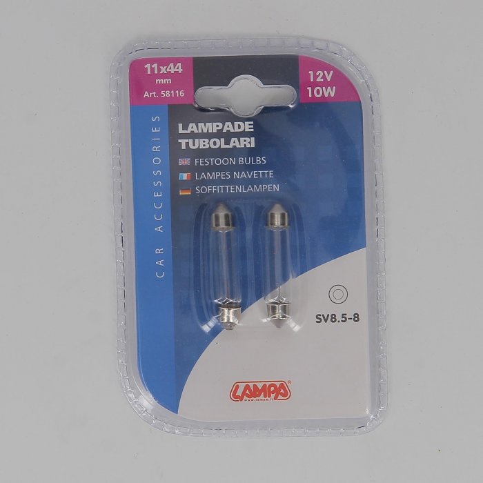 la58116-0000.jpg| 12V Lampada siluro - 11x44 mm - 10W