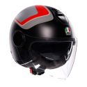 Casco Agv Eteres E2206 Scaglieri Matt Grey/red
