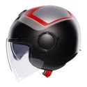 Casco Agv Eteres E2206 Scaglieri Matt Grey/red