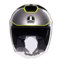 Casco Agv Irides E2206 Davao Black/grey/yellow Fl