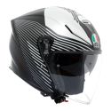 Casco Agv K5 Jet Evo E2206 Control Matt Black/white