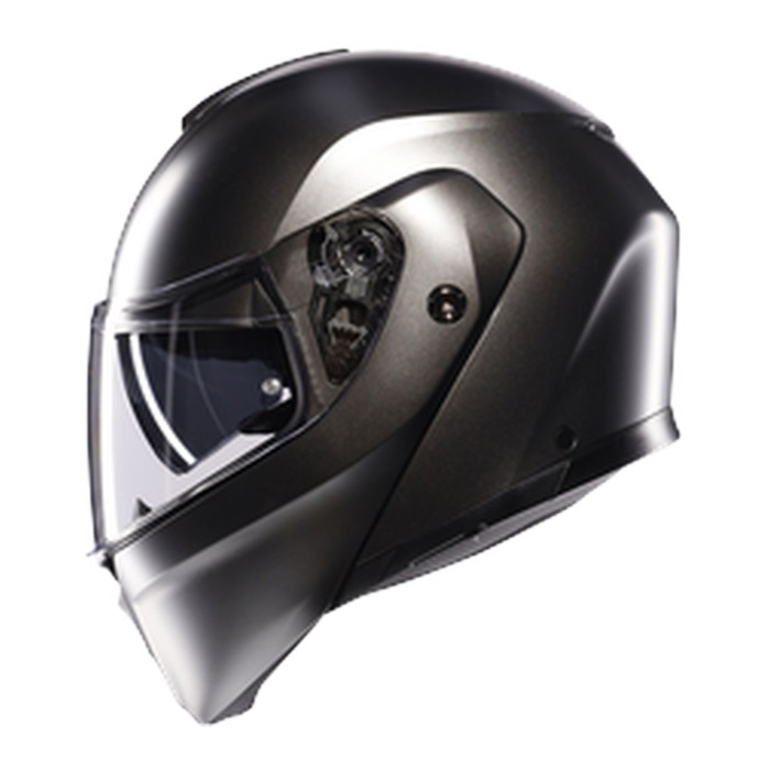 Casco Agv Streetmodular E06 Mono Matt Asfalto Gr