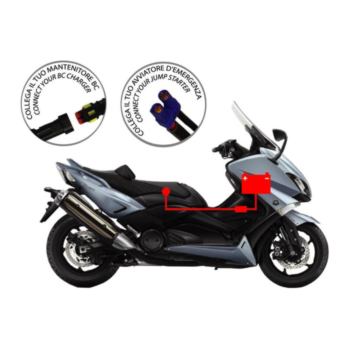 BBC Bike Booster Cable 60cm Câblage pour démarreurs d’urgence