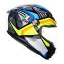 Casco Integrale Agv K6 S E06 Joan Black/blue/yell