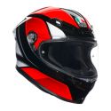 Casco Integrale Agv K6 S E06 Hyphen Black/red/whi