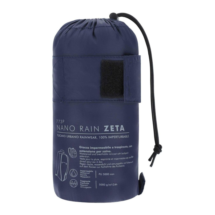 Giacca Antipioggia Tucano Urbano Nano Rain Zeta Blu Scuro