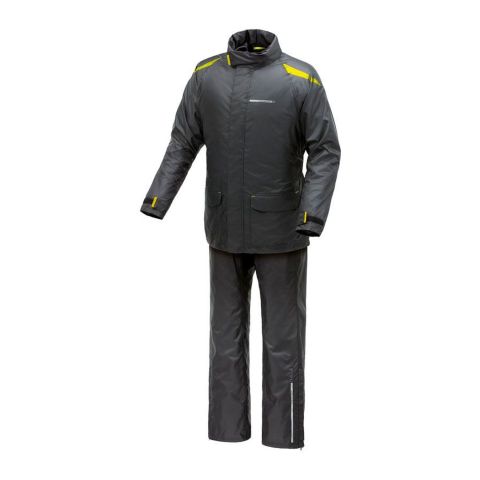 Set Antipioggia Diluvio Day Nero Giallo Fluo