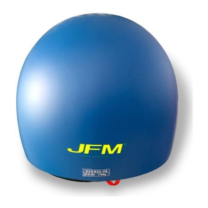 Casco Jfm Demi Jet Monocolore Blu Opaco