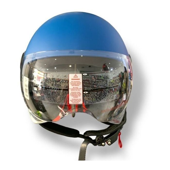 Casco Jfm Demi Jet Monocolore Blu Opaco