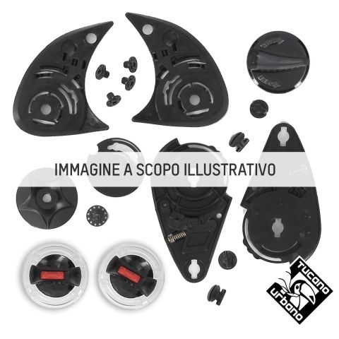 Tucano Urbano Kit 1 Cover + 1 Vite Lunga C1266 Per Casco El'