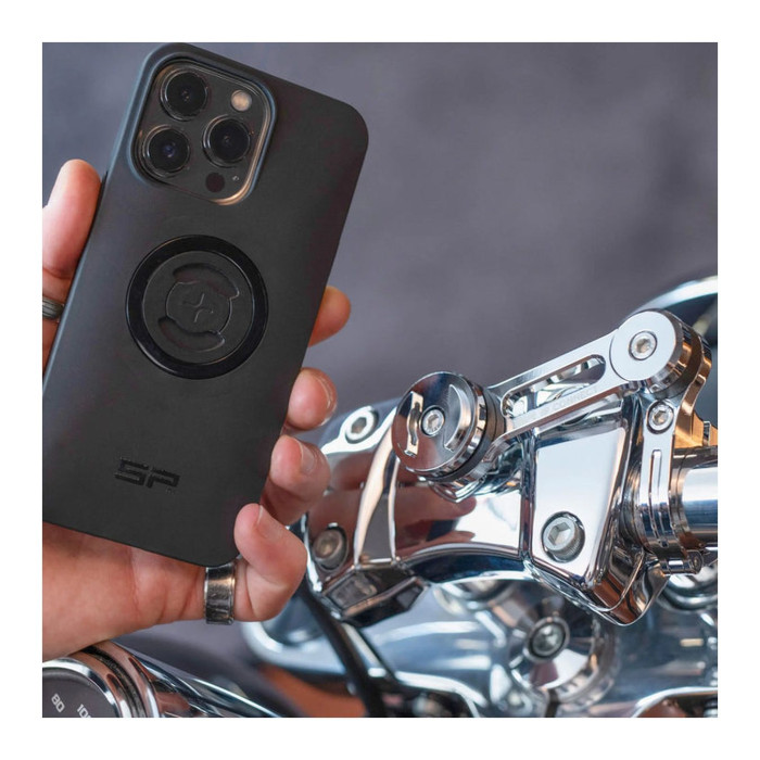 Sp Connect Moto Mount Pro Chrome - Attacco Al Manubrio Cromato