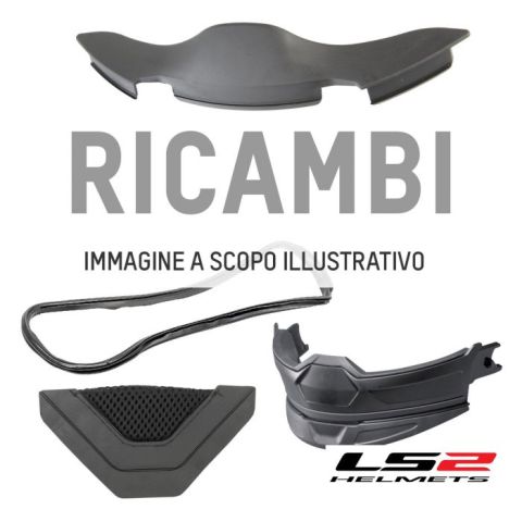 Ls2 Ff908 Chin Bar Code Matt Black Red