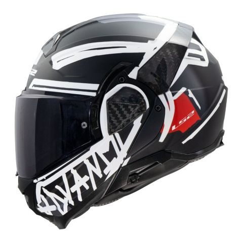 Casco Ribaltabile Ls2 Ff910 Advant Ii Tape Black