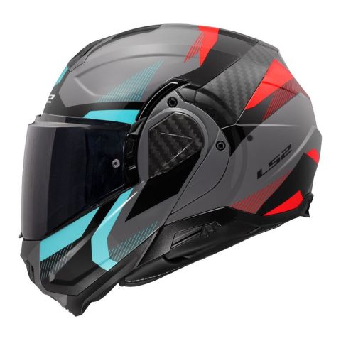 Casco Ribaltabile Ls2 Ff910 Advant Ii Triple Nardo Grey Blue Red
