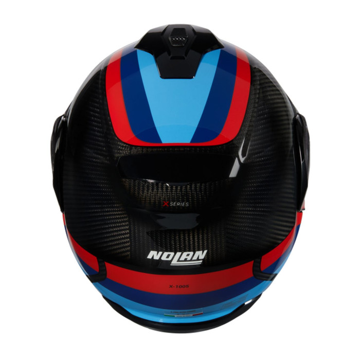 Casco Nolan X-1005 Ultra Carbon Gran Tour Blu Rosso Azzurro