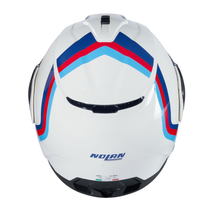 Casco Nolan N100-6 Assoluto Bianco Blu Rosso Azz