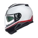 Casco Nolan N100-6 Incognito Bianco Rosso Nero