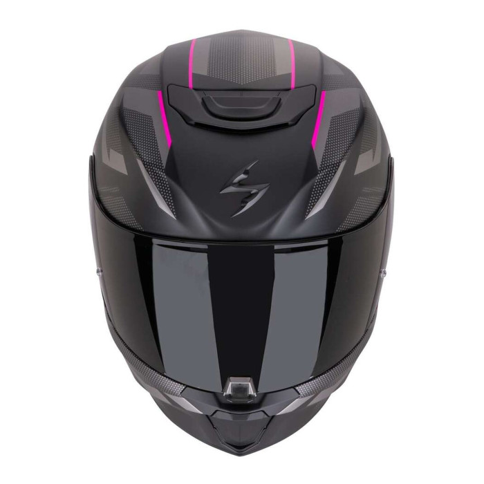 Casco Scorpion Exo-391 Aaxo Nero Opaco-rosa
