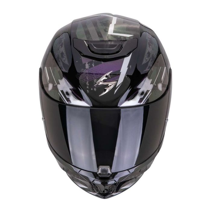 Casco Scorpion Exo-391 Clutter Nero-camaleon
