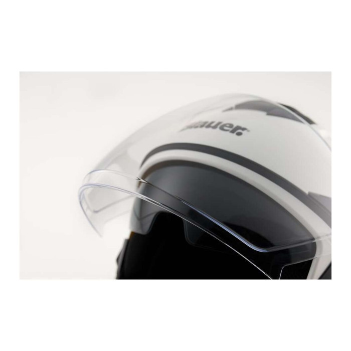 Casco Blauer Demi Jet Dj01 Mono Glossy White