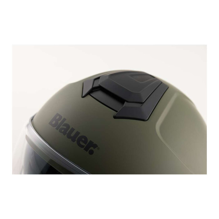 Casco Blauer Demi Jet Dj01 Mono Matt Green