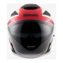 Casco Blauer Jet Jj01 Glossy White/red