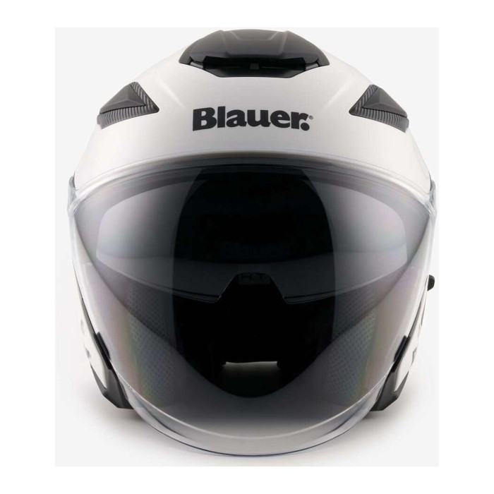 Casco Blauer Jet Jj01 Mono Glossy White