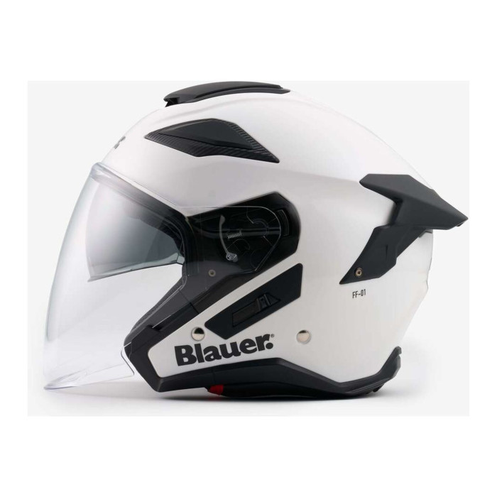 Casco Blauer Jet Jj01 Mono Glossy White
