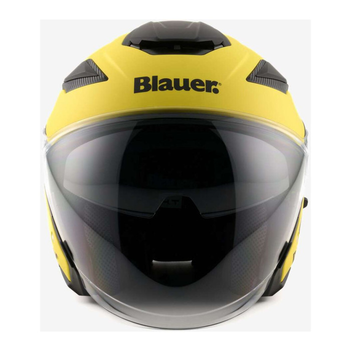 Casco Blauer Jet Jj01 Mono Matt Yellow