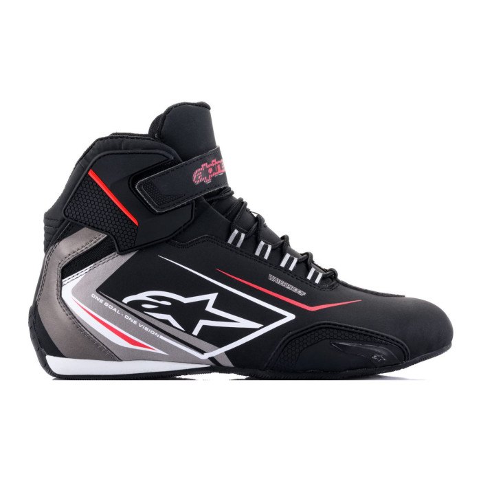 Stivali Touring Alpinestars Sektor Waterproof Shoe Black White Gray