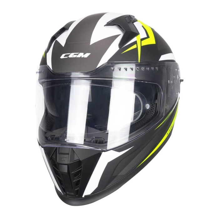 Casco Integrale Cgm 311g Blast Sport Nero Giallo Fluo Opa