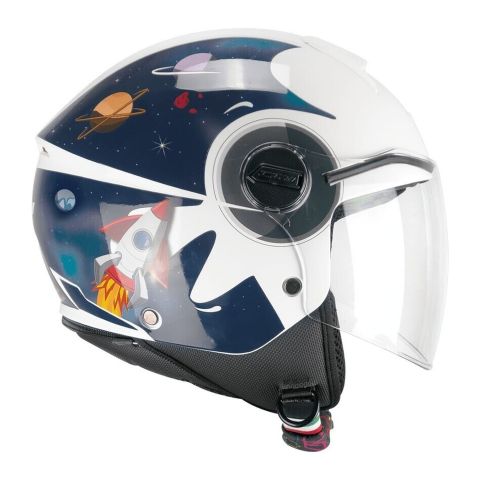 Casco Bambino Cgm 261s Mini Space Blu Bianco