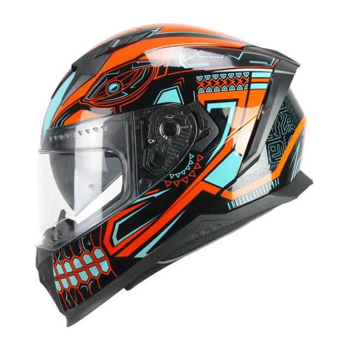 Casco Integrale Cgm 311m Blast Maya Nero Arancione Azzur